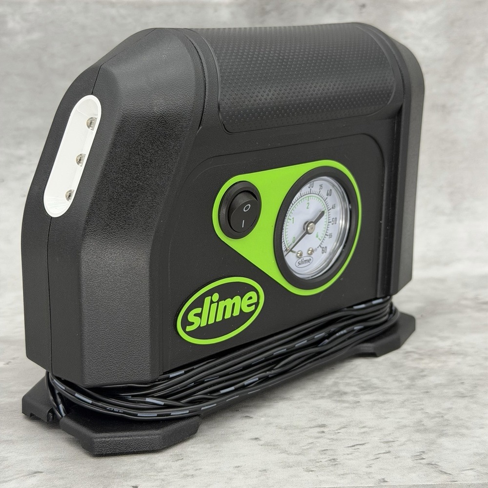 Slime, 12 Volt, Tire Inflator, Digital Gauge, 40088 With Emergency Light *Tested